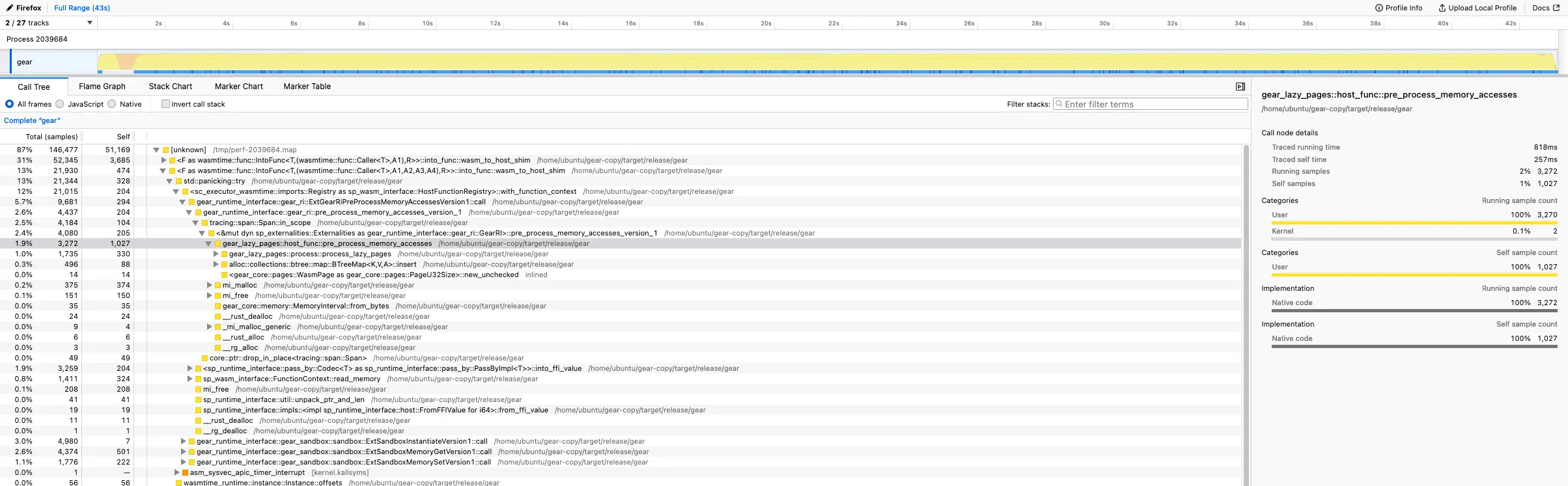 Firefox Profiler Screenshot